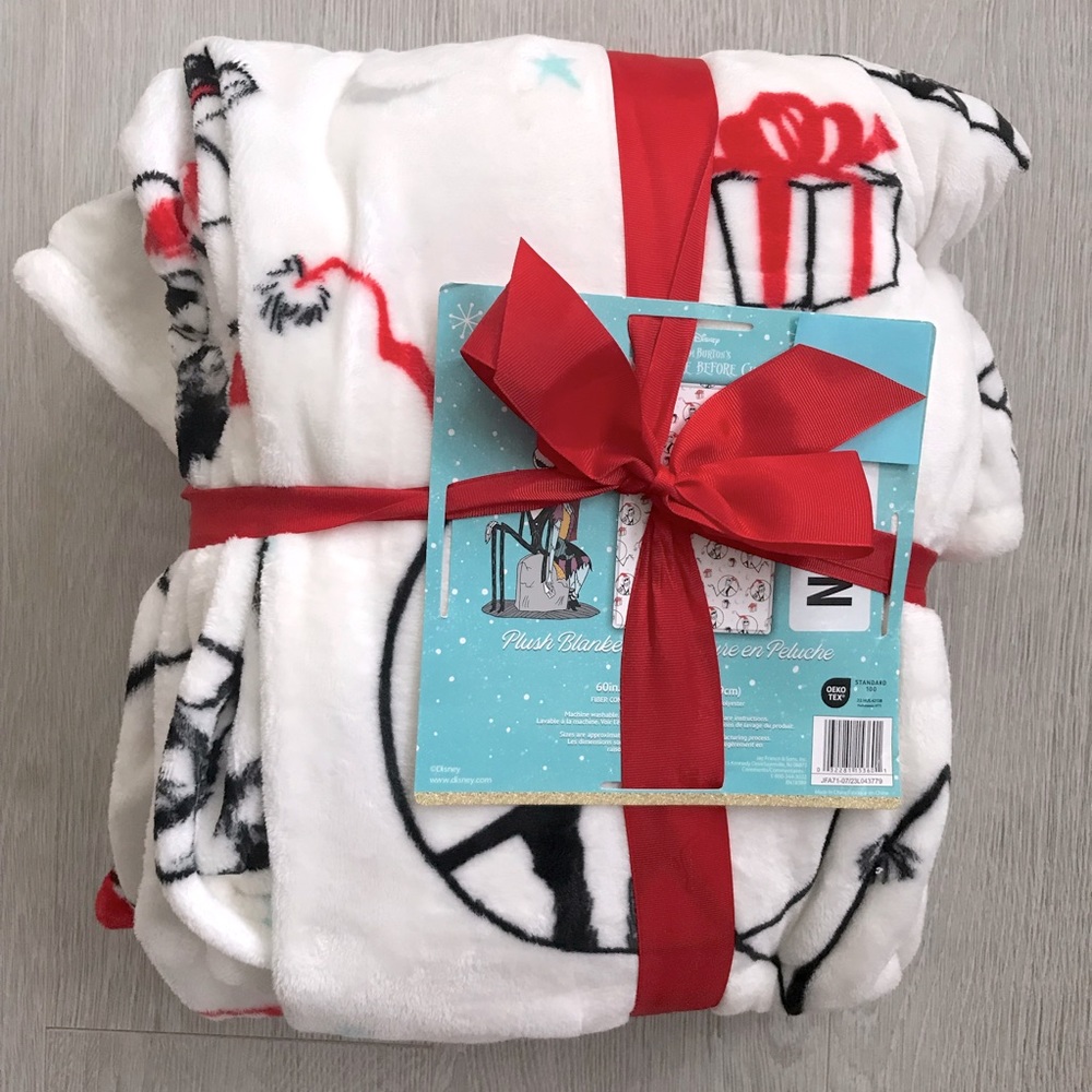 Disney Nightmare Before Christmas Jack Plush Blanket - Twin Size (60in x 90in)